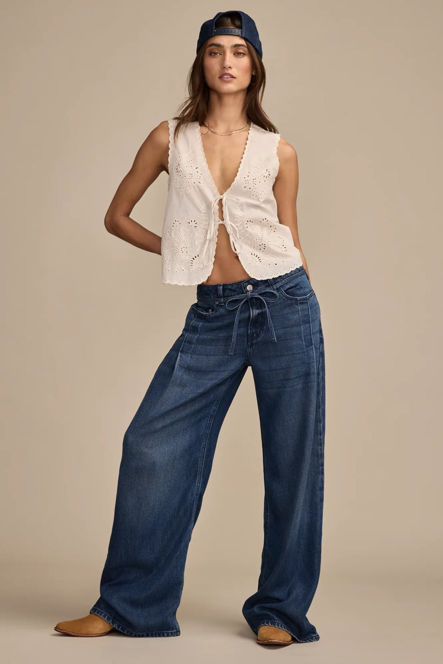 WOMENS LUCKY BRAND LUCKY LEGEND LIQUID DENIM LUXE PALAZZO