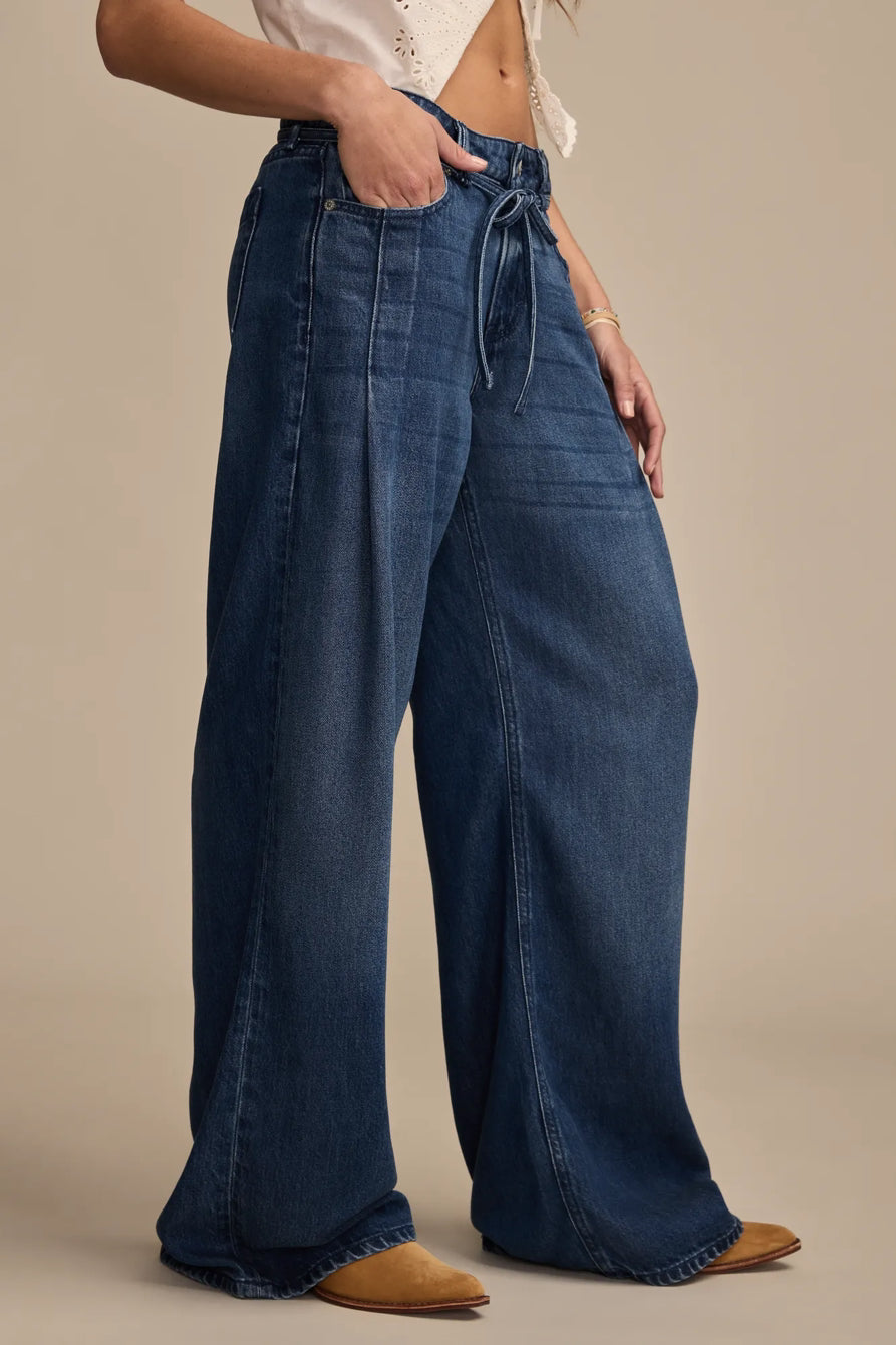 WOMENS LUCKY BRAND LUCKY LEGEND LIQUID DENIM LUXE PALAZZO