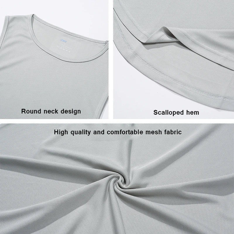 Summer Men's Gym Tank Top Fitness Training Clothing Quick-drying