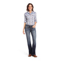 Ariat Mid Rise Boot Cut Jeans, Entwined Stitch